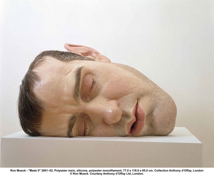 Ron Mueck, Mask II, 2002, courtesy collection Anthony d'Offay, Londres